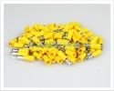 Crimp Terminals | Insulated Yellow Male Bullet Terminals 2.5 - 6.0mm | 100 Pcs